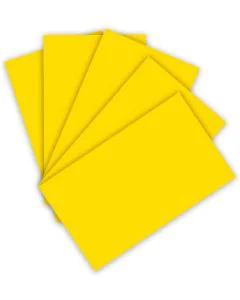 Carton de Bricolage 700 x 1000 mm - Jaune Banane - 300 g/m² FOLIA Lot de 10