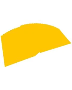 Carton de Bricolage 700 x 1000 mm - Jaune Doré - 300 g/m² FOLIA Lot de 10