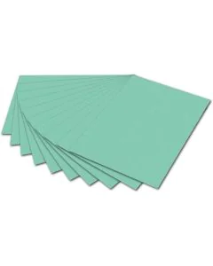 Carton de Bricolage 700 x 1000 mm - Vert Menthe - 300 g/m² FOLIA Lot de 10