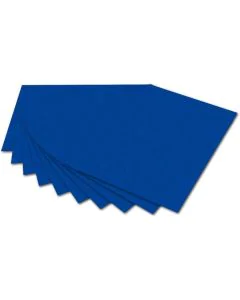 Carton de Bricolage 700 x 1000 mm - Bleu Outremer - 300 g/m² FOLIA Lot de 10