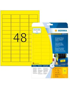 Étiquettes adhésives de signalisation - Jaune - 45,7 x 21,2 mm HERMA 8030 Signal