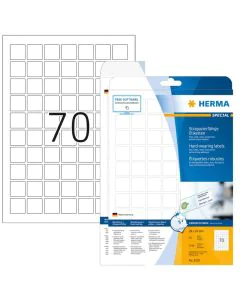 Étiquettes adhésives plastifiées - 24 x 24 mm - Très résistantes HERMA 8339 