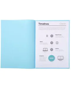 Sous-chemises pour dossier A4 Bleu clair EXACOMPTA 850106E