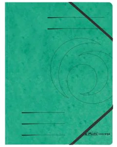 Chemise à élastiques A4 - Vert : HERLITZ Easyorga Visuel