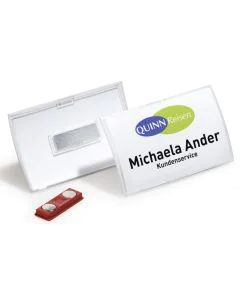 Lot de 10 Badges à Aimant - 40 x 75 mm : DURABLE Modèle