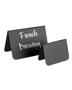 Présentoir de table en PVC - 105 x 60 x 65 mm - Noir - Lot de 10 : APS