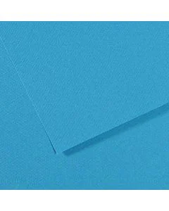 Feuille de papier dessin Mi-teintes - Bleu turquoise - 500 x 650 mm : CANSON Visuel