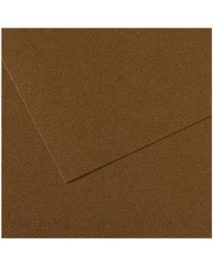 Feuille de papier dessin Mi-teintes - Marron foncé - 500 x 650 mm : CANSON Modèle