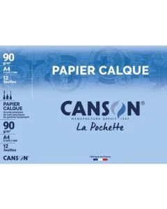 Papier Calque 90 g - A4 CANSON Lot de 12 feuille