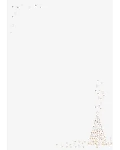 Papier à motif de Noël - Arbre Doré - Lot de 100 feuilles : SIGEL image