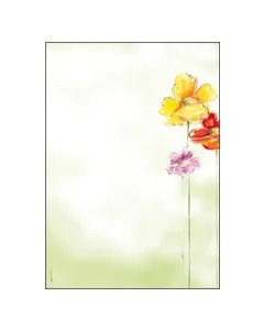 SIGEL DP123 : Lot de 50 feuilles de papier - Fleurs de printemps