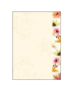 SIGEL DP788 : Lot de 50 feuilles de papier - Style de fleurs