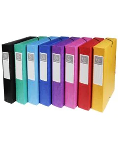 Boîte de classement Carte lustrée - Dos 60 mm - Assortiment EXACOMPTA Visuel