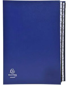 621229E EXACOMPTA  Trieur alphabétique - 26 compartiments - Bleu photo