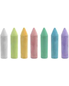 Photo Boite de 7 grosses craies de trottoir - Assortiment WONDAY