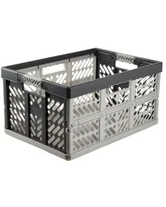 Photo Caisse de rangement pliante - 45 litres - Gris / Anthracite KEEEPER Ben