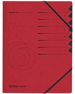 Photo Trieur à élastiques 7 compartiments - Rouge HERLITZ 10843068