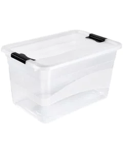 Photo Boite de rangement à couvercle - 52 litres - Transparent KEEEPER Cornelia