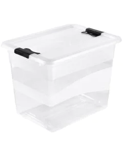 Photo Boite de rangement à couvercle - 24 litres - Transparent KEEEPER Cornelia