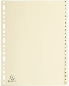 Photo Jeu de 24 Intercalaires alphabétiques en carte - 225 x 297 mm - A4 EXACOMPTA Image