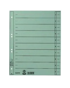 Photo Intercalaires en carton - 240 x 300 mm - Bleu clair : LEITZ Lot de 100 - 1658-00-30