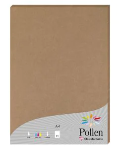Photo POLLEN Feuille en Papier Kraft 210 x 297 mm A4 Lot de 25