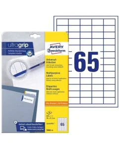 Photo Étiquettes adhésives - 38 x 21,2 mm - Blanc AVERY Office and Home