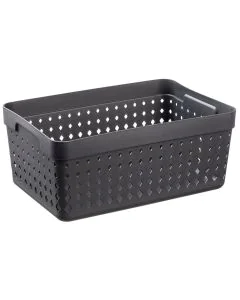 Photo Corbeille de Rangement - 158 x 238 x 100 mm - Noir PLAST TEAM Seoul Organizer XL