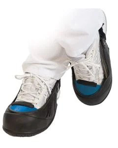 Photo Paire de surchaussures de sécurité - 34-38 - Noir/Bleu HYGOSTAR