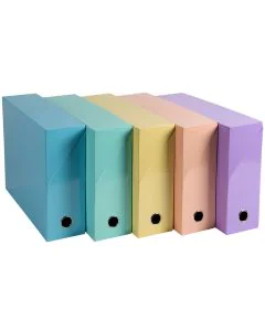 Photo Boîte de transfert - Dos 90 mm - Assortiment EXACOMPTA Aquarel