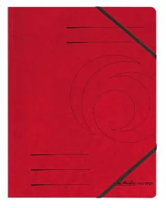 Photo Chemise à élastiques A4 - Rouge : HERLITZ Easyorga 972430