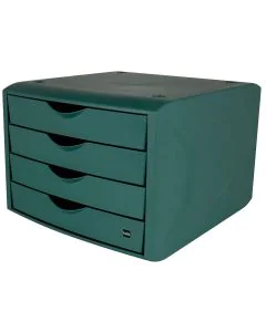 Photo Bloc de rangement - 4 tiroirs - Vert HELIT The Green Chameleon