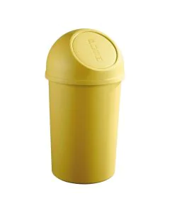 Photo Corbeille à papier avec couvercle 45 litres - Jaune : HELIT H2401318