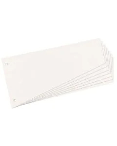 Photo Intercalaires trapèze en carton - 230 x 120 mm - Blanc : HERLITZ Lot de 100 réf. 10838506