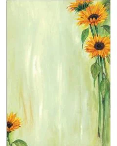 SIGEL DP694 : Lot de 25 feuilles de papier - Tournesols Papier de présentation