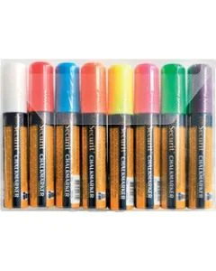 Feutre à craie liquide 7 - 15 mm - Assortiment : SECURIT Lot de 8 Image