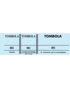 TOMBOLA Carnet de 100 tickets - Bleu Modèle