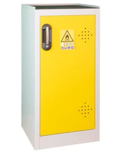 Armoire TRIONYX AZ50 pour produits dangereux - 80 L - Jaune fermée