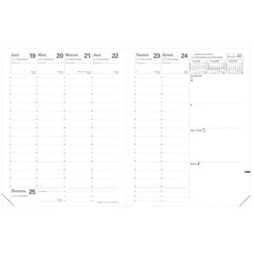 Agenda Semainier 2024 - Ministre - 160 x 240 mm - Bronze : QUO VADIS Club image