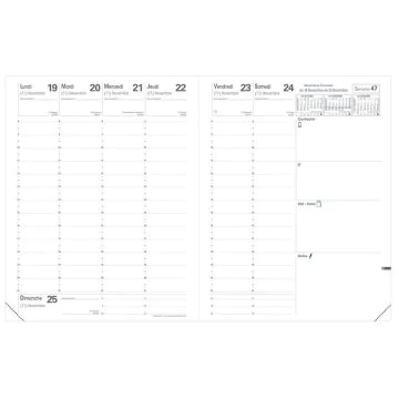 Agenda 2025 QUO VADIS Président Semainier - 210 x 270 mm