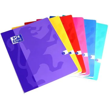 Photo OXFORD : Cahier brochure - 192 pages à grands carreaux - 240 x 320 mm