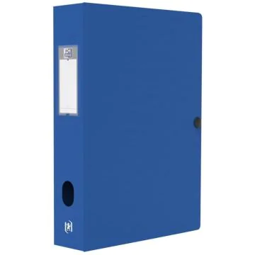 Boite de classement Memphis avec bouton - 60 mm - Bleu : OXFORD Image