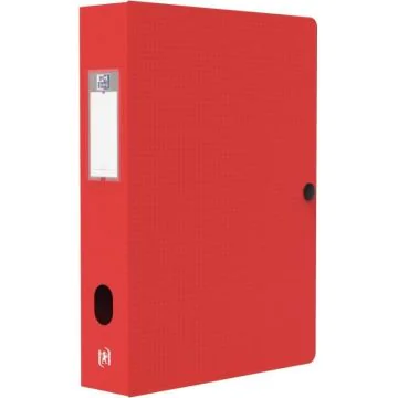 Boite de classement Memphis avec bouton - 60 mm - Rouge : OXFORD Modèle