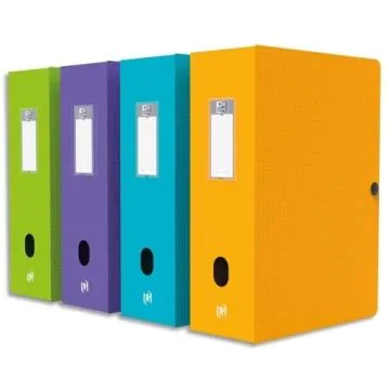 Boite de classement Memphis avec bouton - 80 mm - Assortiment : OXFORD Modèle