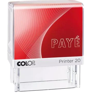 PAYE Tampon automatique COLOP 100662 (Encre Rouge)