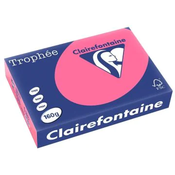 Ramette de papier Trophée de 250 feuilles A4 160g - Rose Fuchsia : CLAIREFONTAINE Exemple