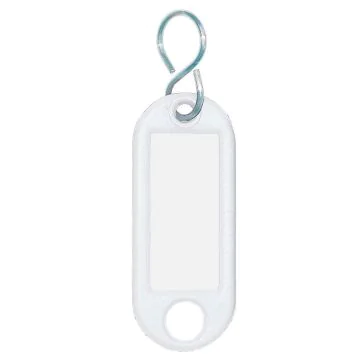Lot de 10 Porte-clés - Blanc - Crochet en S WEDO