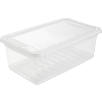 Boite de rangement à couvercle - 5,6 litres - Transparente : KEEEPER Visuel