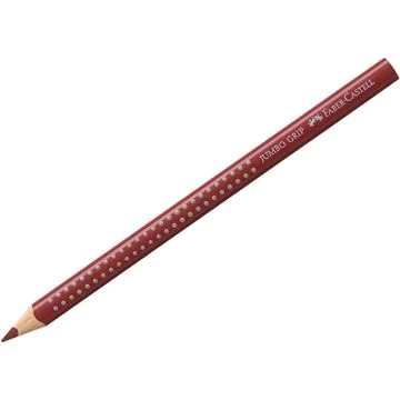 Crayon de couleur Jumbo GRIP - Rouge Indien : FABER CASTELL Visuel
