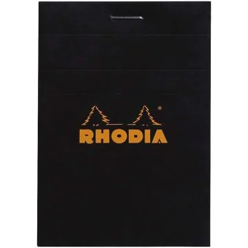 Bloc-Notes quadrillé - 74 x 105 mm A7 : RHODIA N°11 Couverture noire Visuel